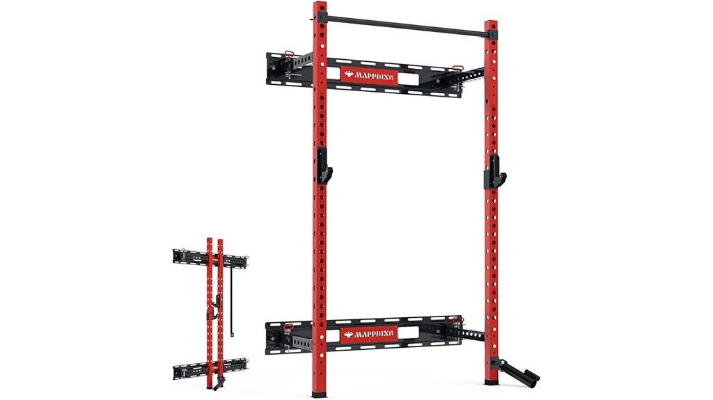 foldable squat cage with pull up