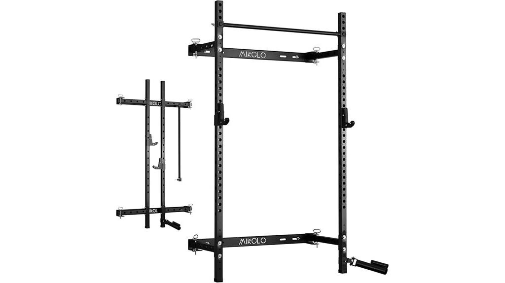 foldable wall mounted squat rack