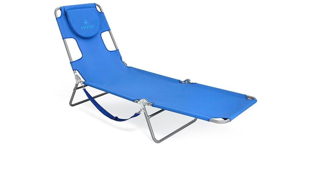 folding reclining beach chair