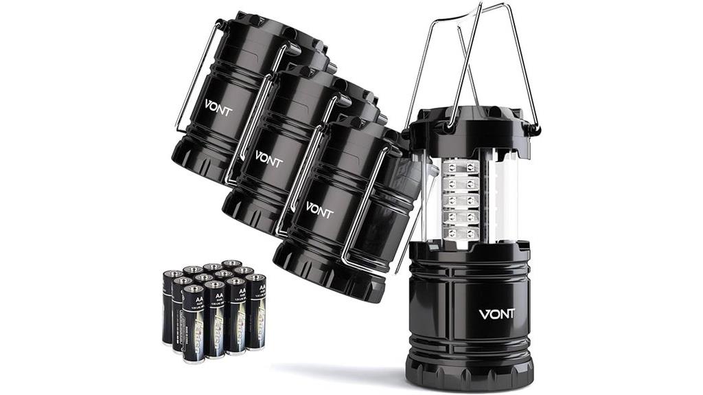 four led lanterns pack