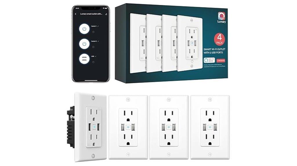 four pack smart outlets