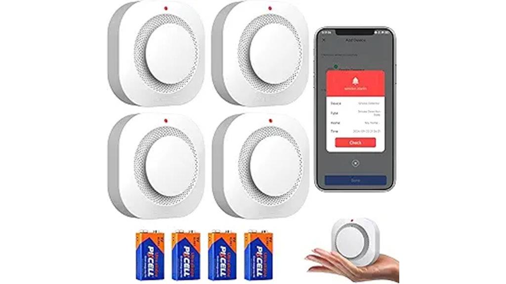 four pack smoke detectors