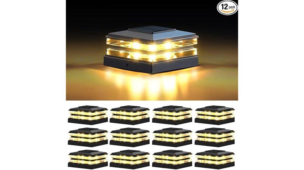 four pack waterproof outdoor lights