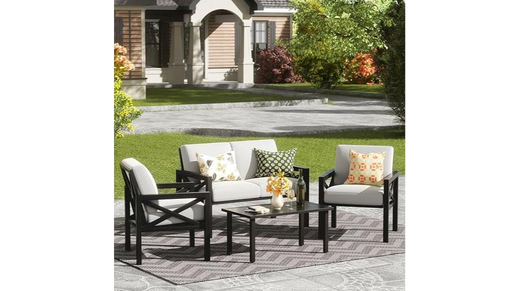 four piece outdoor furniture