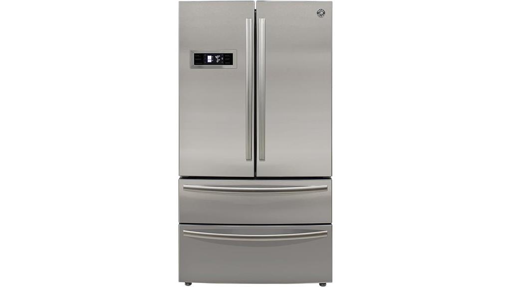 french door refrigerator with ice