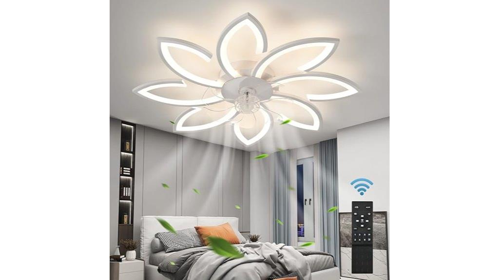 geometric white fan
