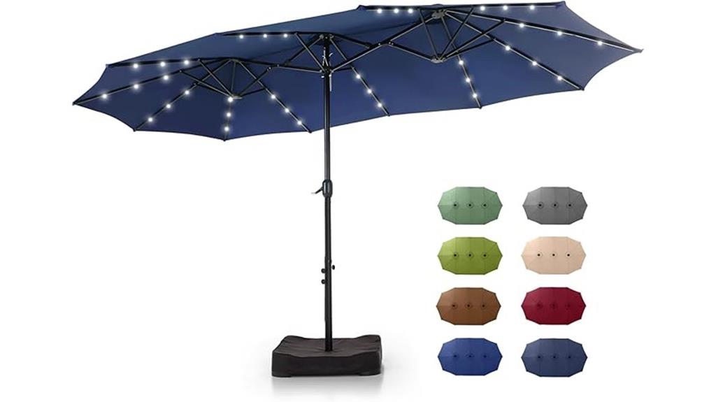 green party patio umbrella