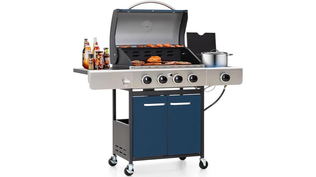 green party propane grill