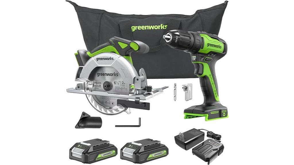 greenworks 24v tool set