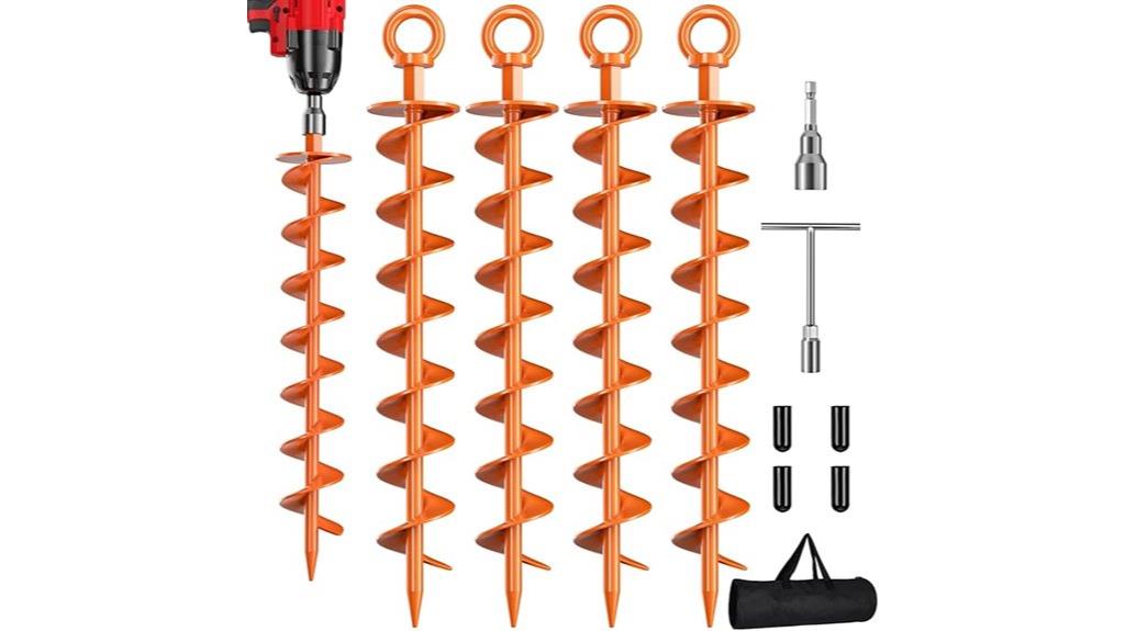 ground screw anchor pack