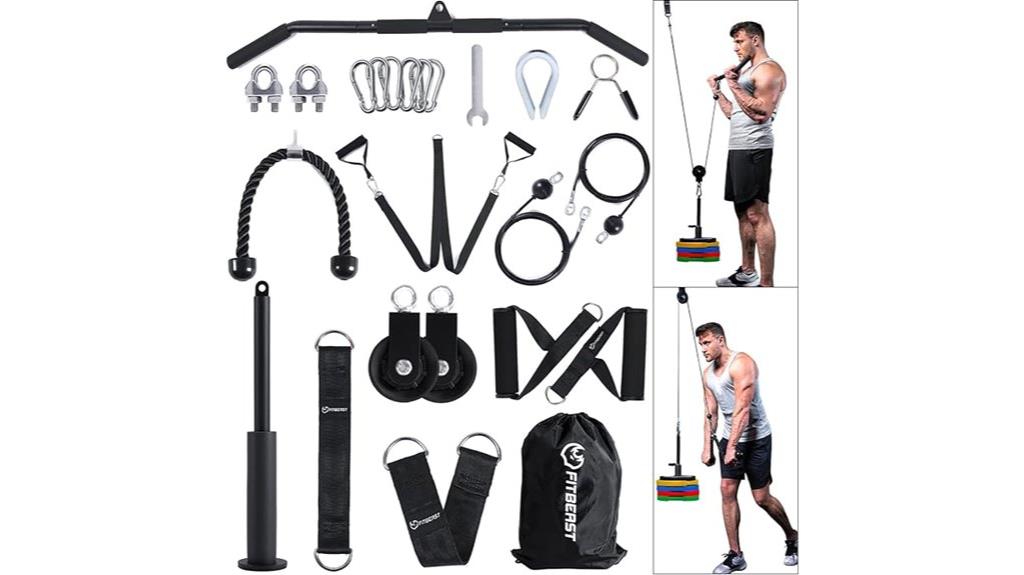 gym pulley strength system
