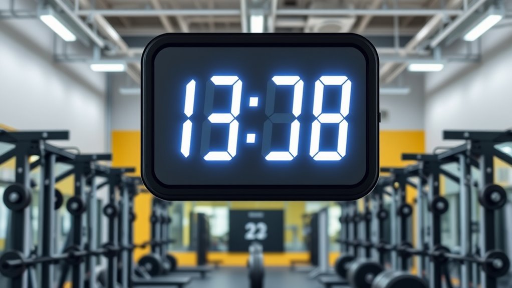 gym timer visibility and durability