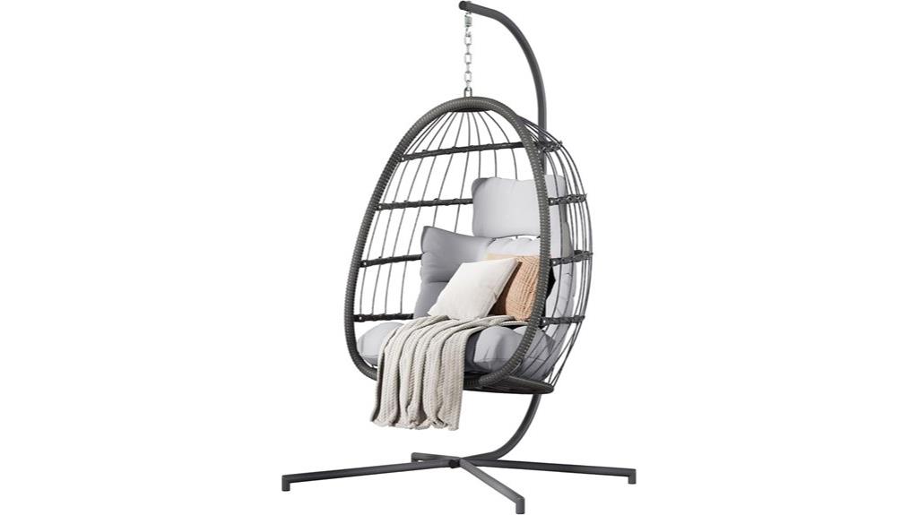hanging egg chair set