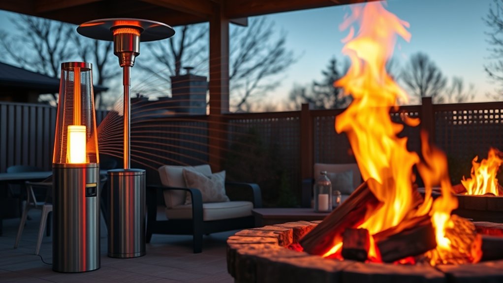 heat dispersal influences outdoor warmth