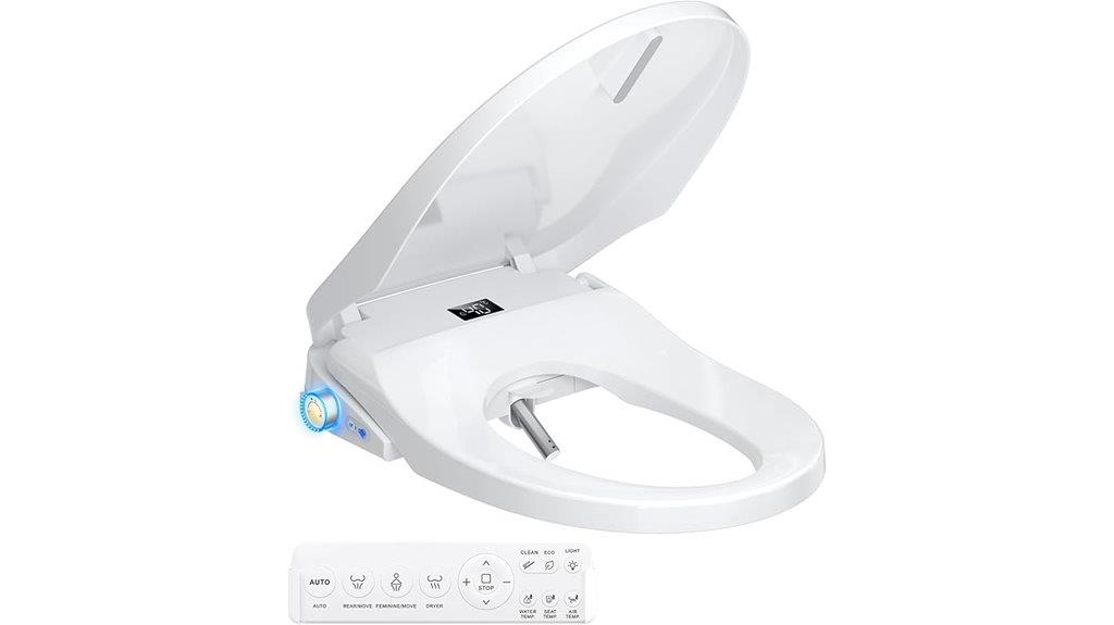 heated remote bidet seat