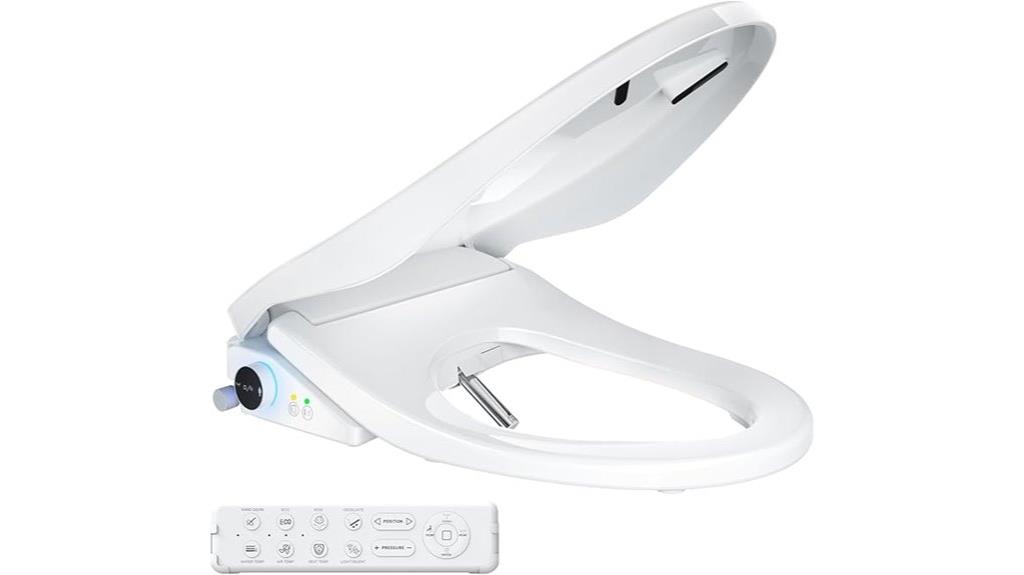 heated remote controlled bidet