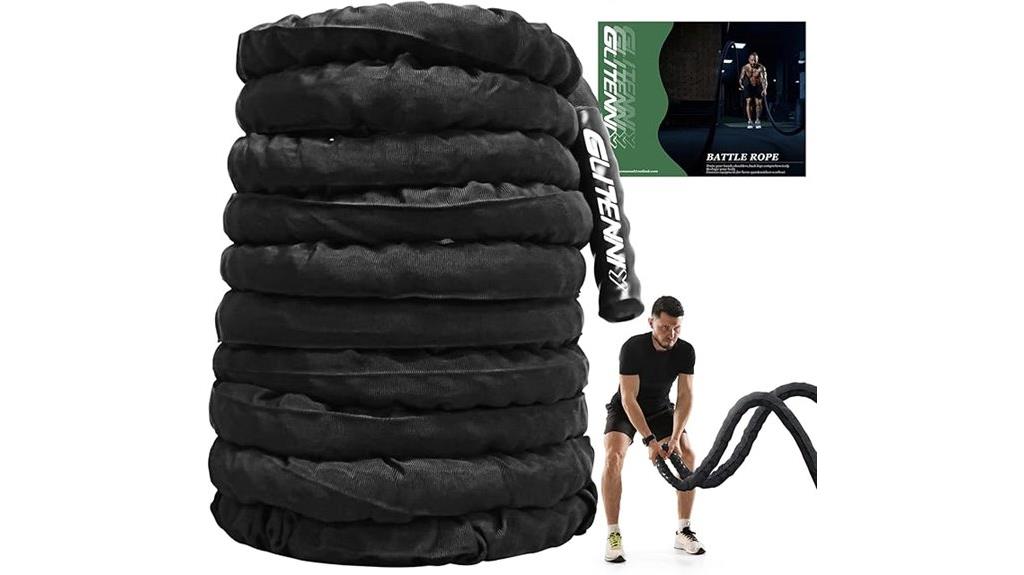 heavy black 30ft workout ropes