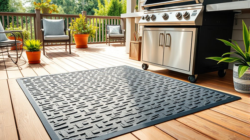 heavy duty deck grill mat