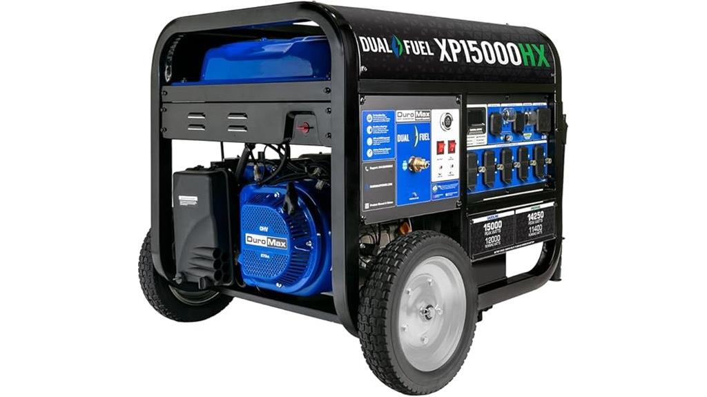 heavy duty dual fuel generator