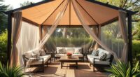 heavy duty gazebo mosquito netting