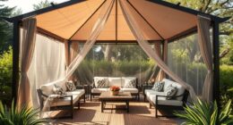 heavy duty gazebo mosquito netting