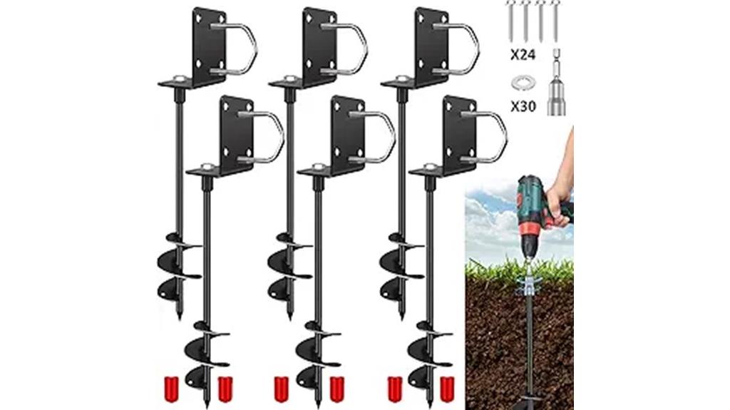 heavy duty trampoline stakes