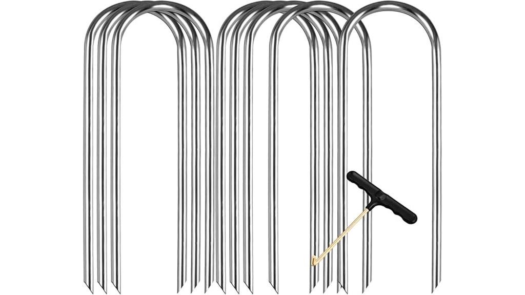 heavy galvanized steel stakes