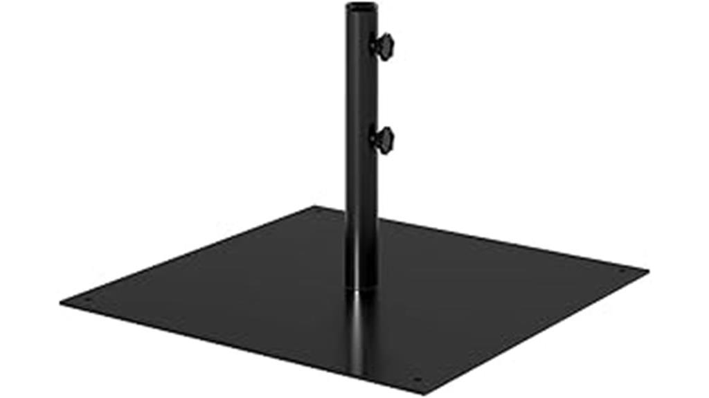 heavy stainless umbrella base