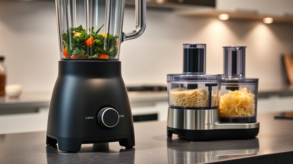 high end blenders vs food processors