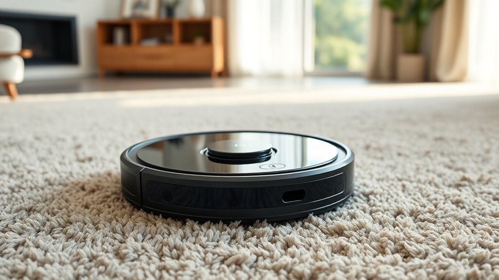high suction carpet detection