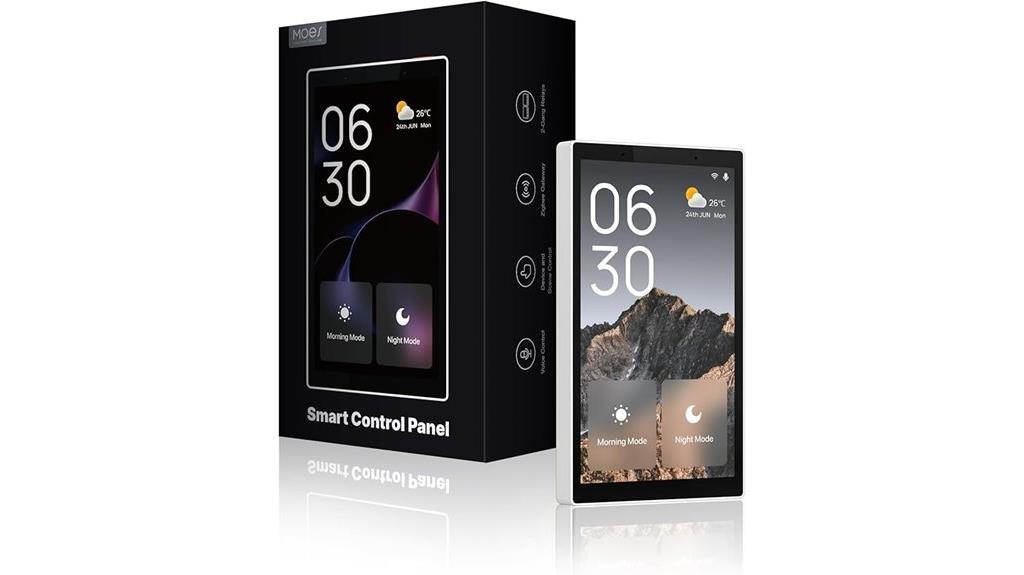 home automation touchscreen panel