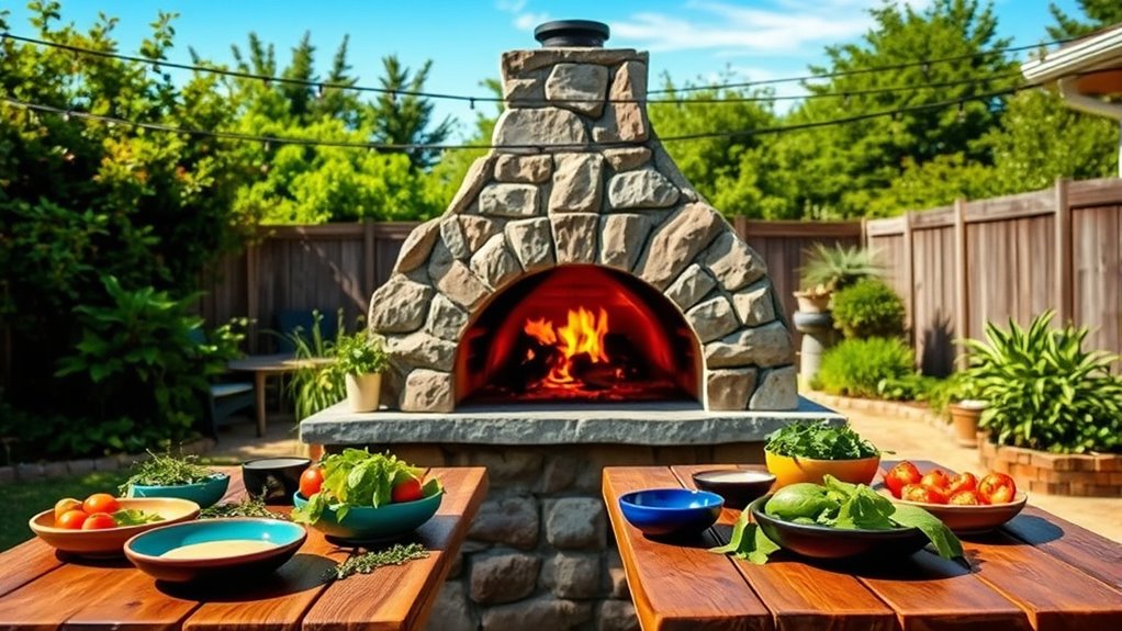 home outdoor pizza cooking