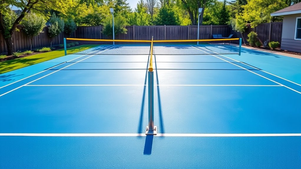 home pickleball court setup
