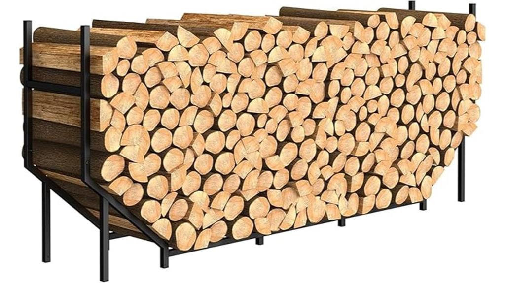 indoor outdoor firewood rack