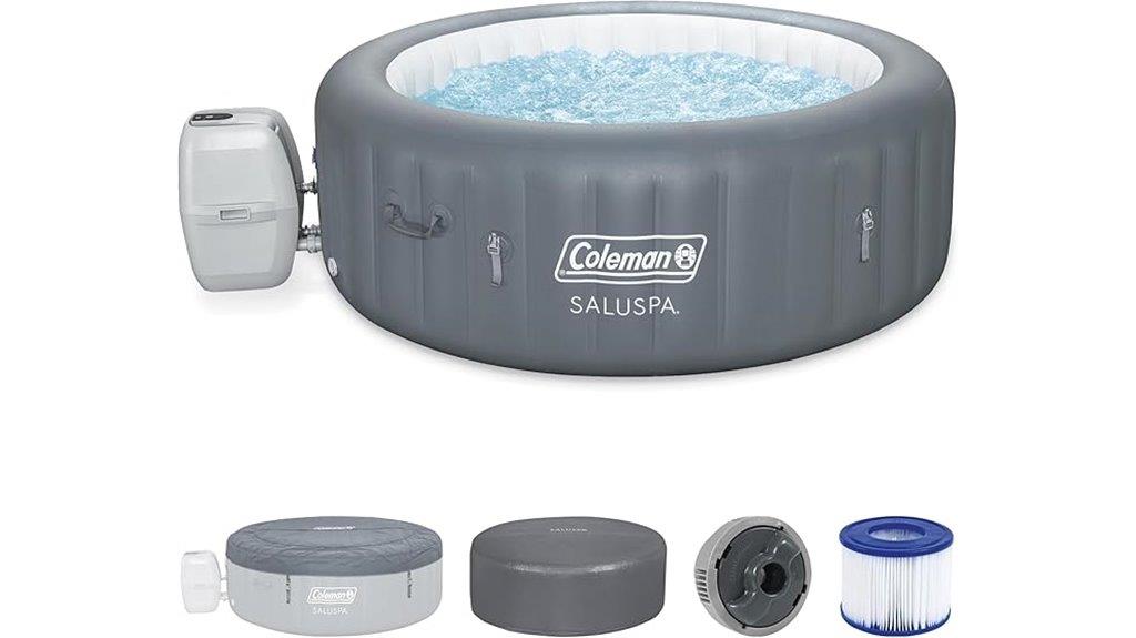 inflatable hot tub family