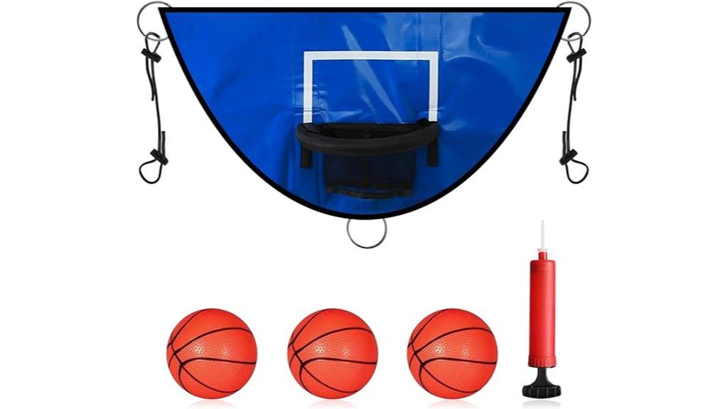 inflatable trampoline basketball set