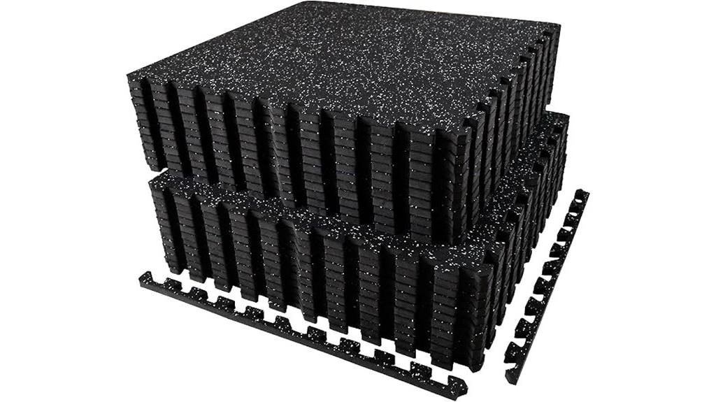 interlocking exercise mats set