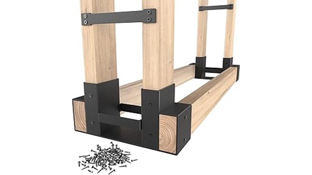 ironstone firewood rack accessories