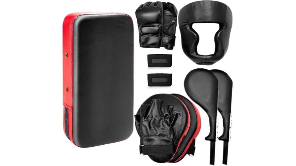 kickboxing mitts gear set