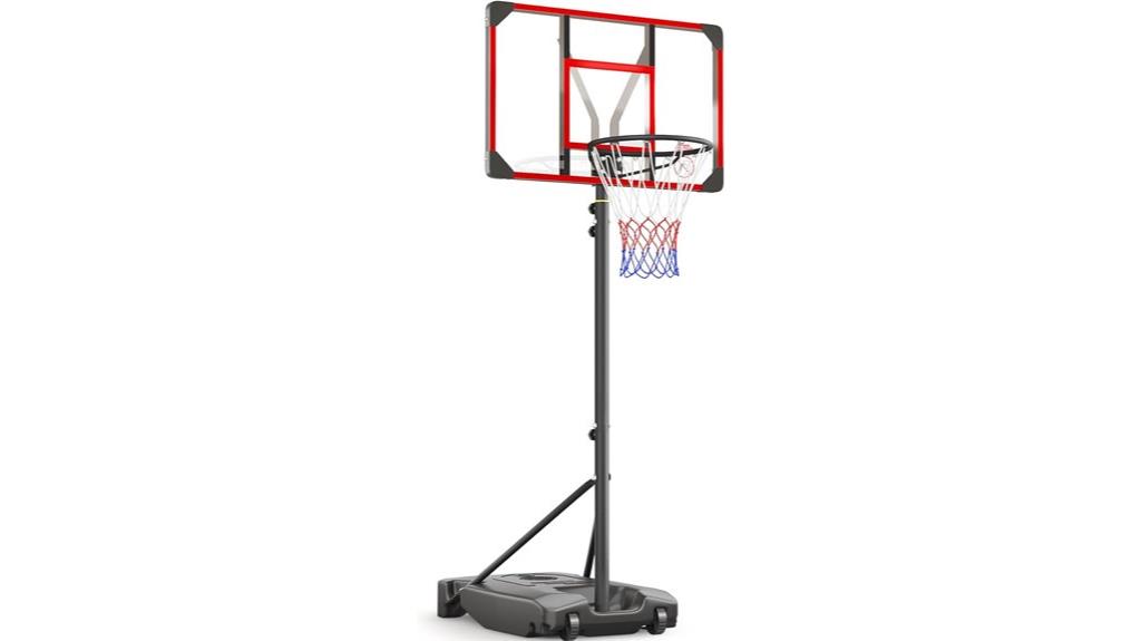 kids adjustable basketball hoop