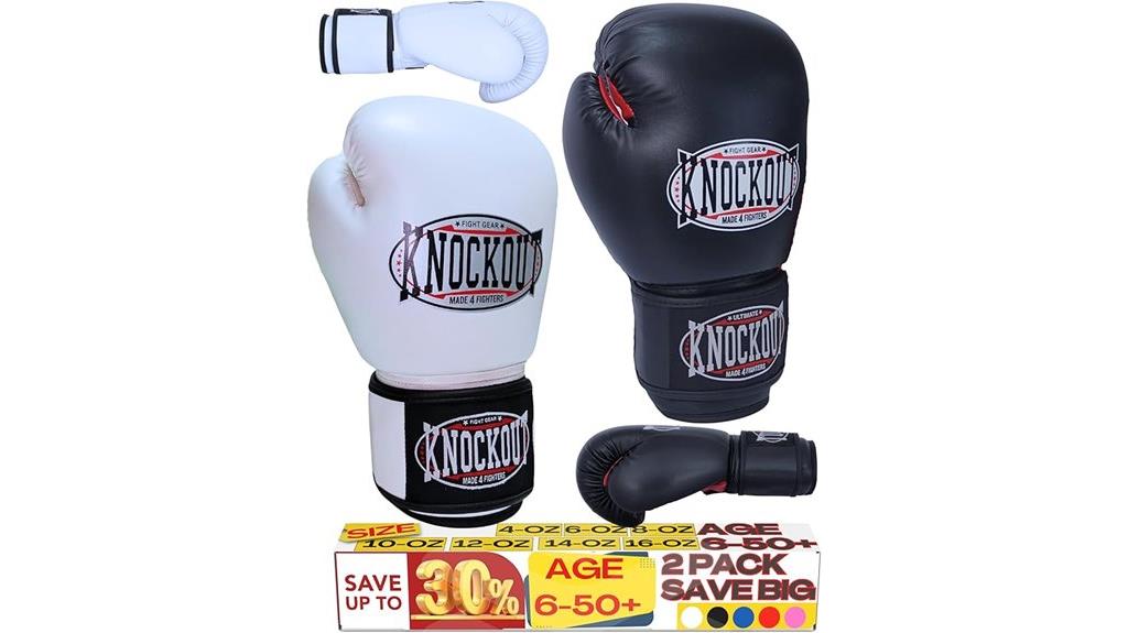 kids and adults boxing gloves
