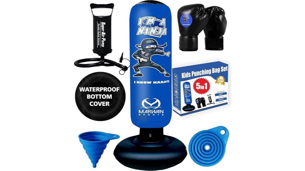 kids durable inflatable punching bag