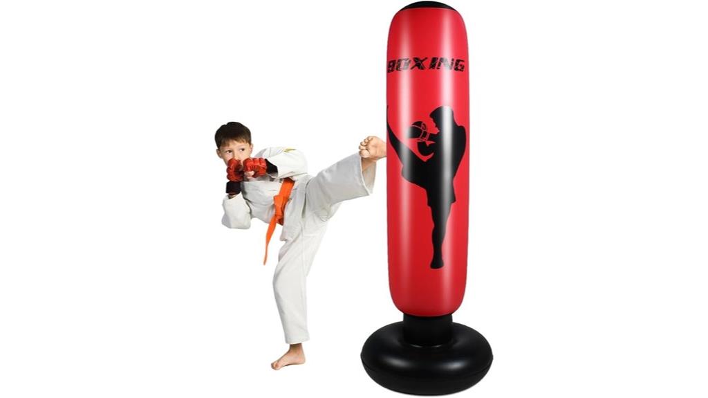 kids free standing punching bag