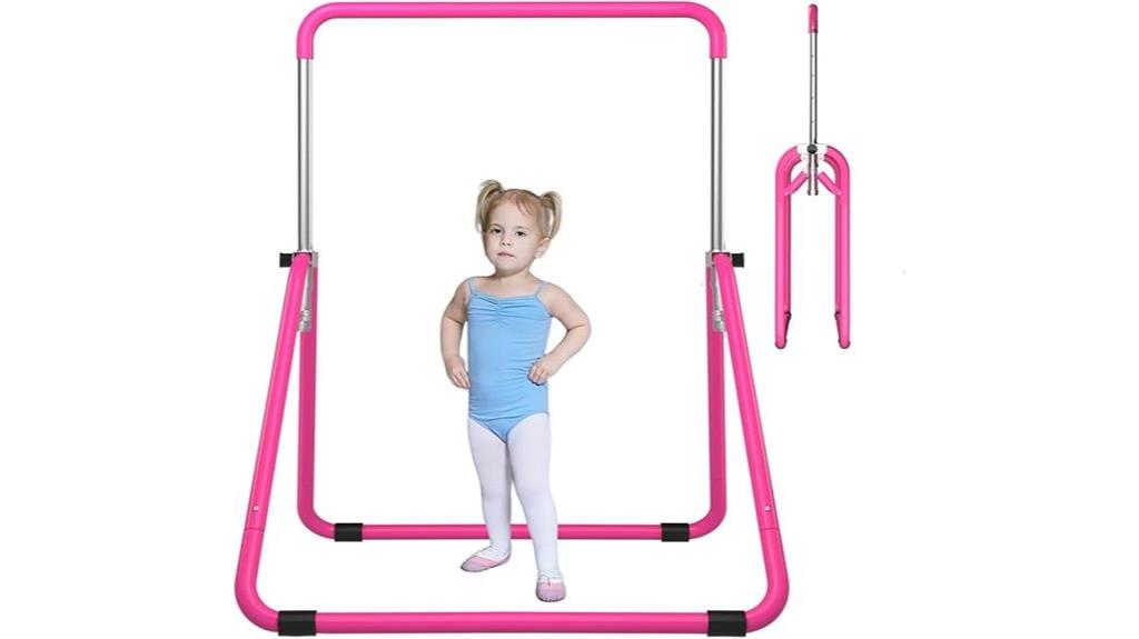 kids gymnastics bar adjustable