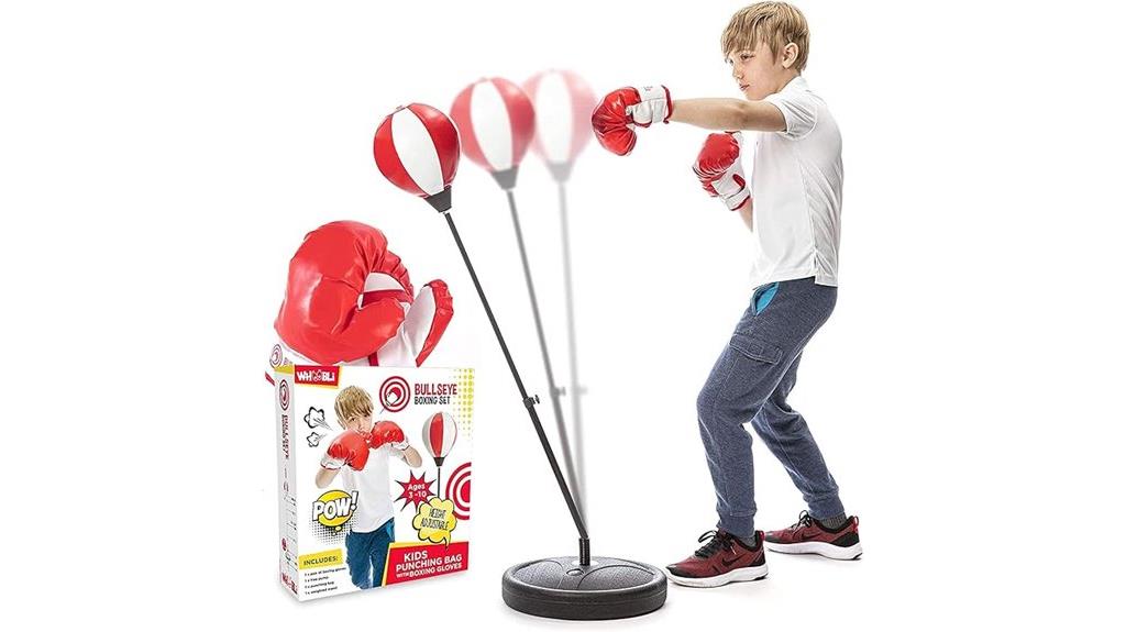 kids punching bag set