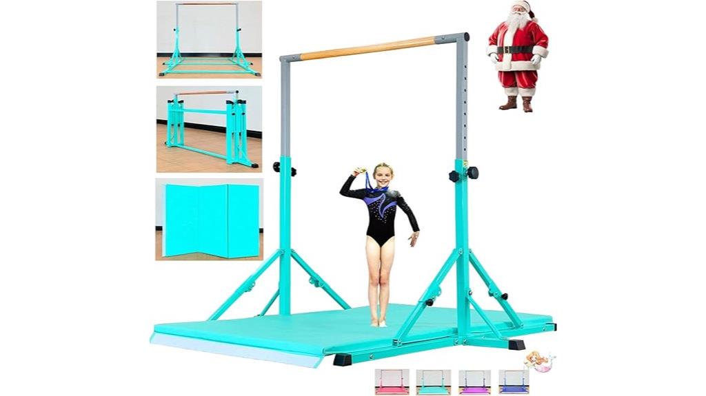 kids teen adjustable gym bar