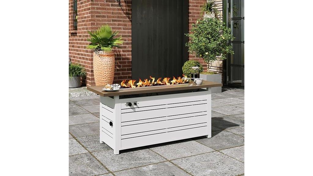 large 56 inch propane fire pit