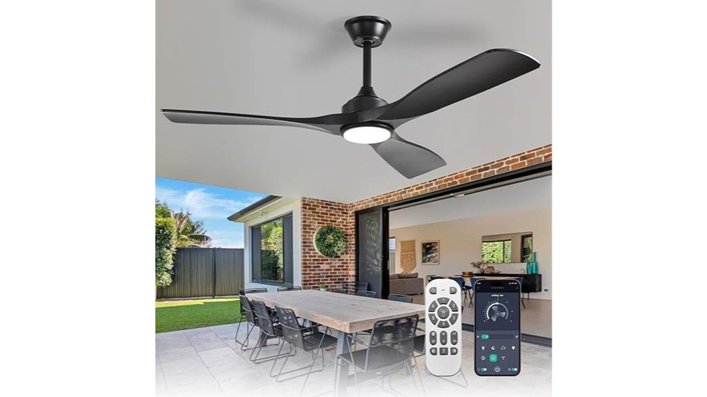 large ceiling fan with light