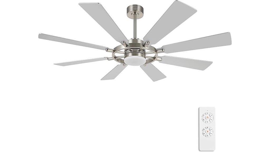 large ceiling fan with lighting