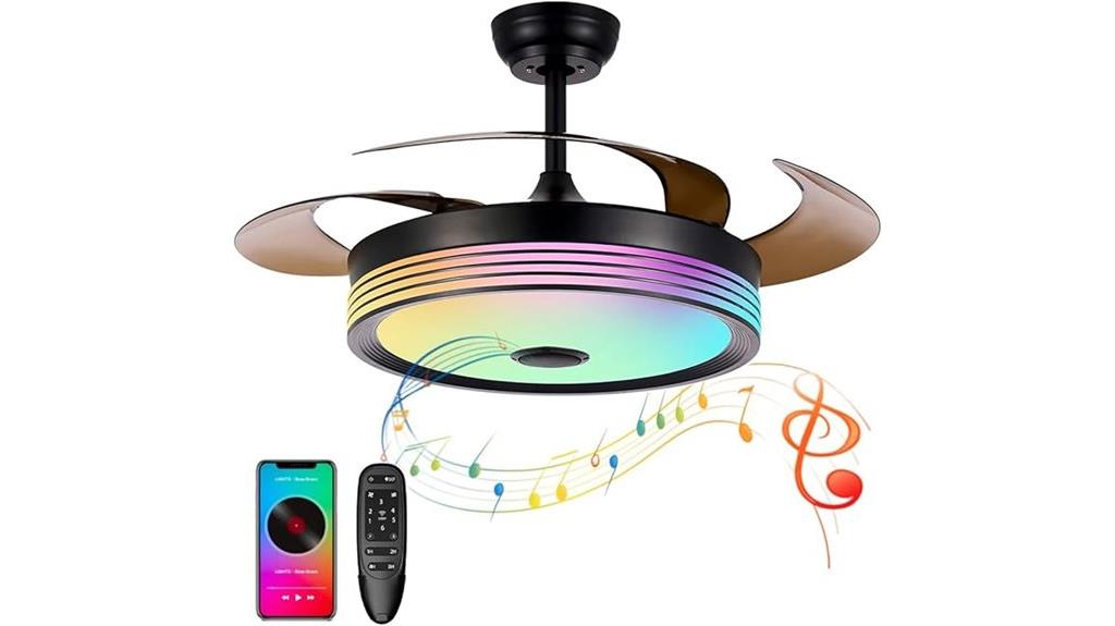 large ceiling fan with lighting